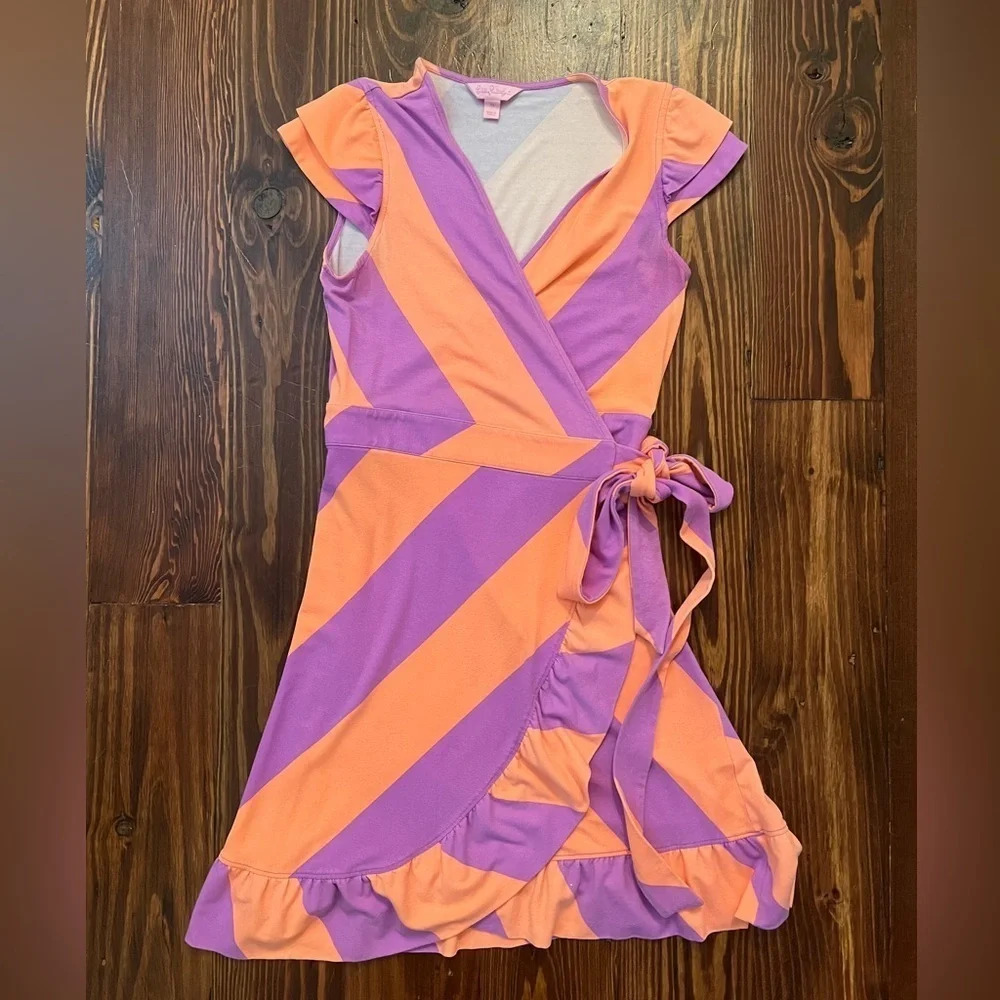 Lily Pulitzer Adriel Ruffle Striped Flutter Sleev… - image 2